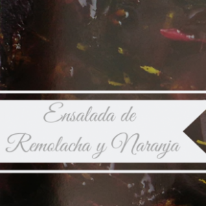 ENSALADA DE REMOLACHA Y NARANJA
